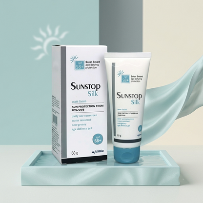 Sunstop Silk Matte Skin Feel Sunscreen Gel SPF 58+ (50g)