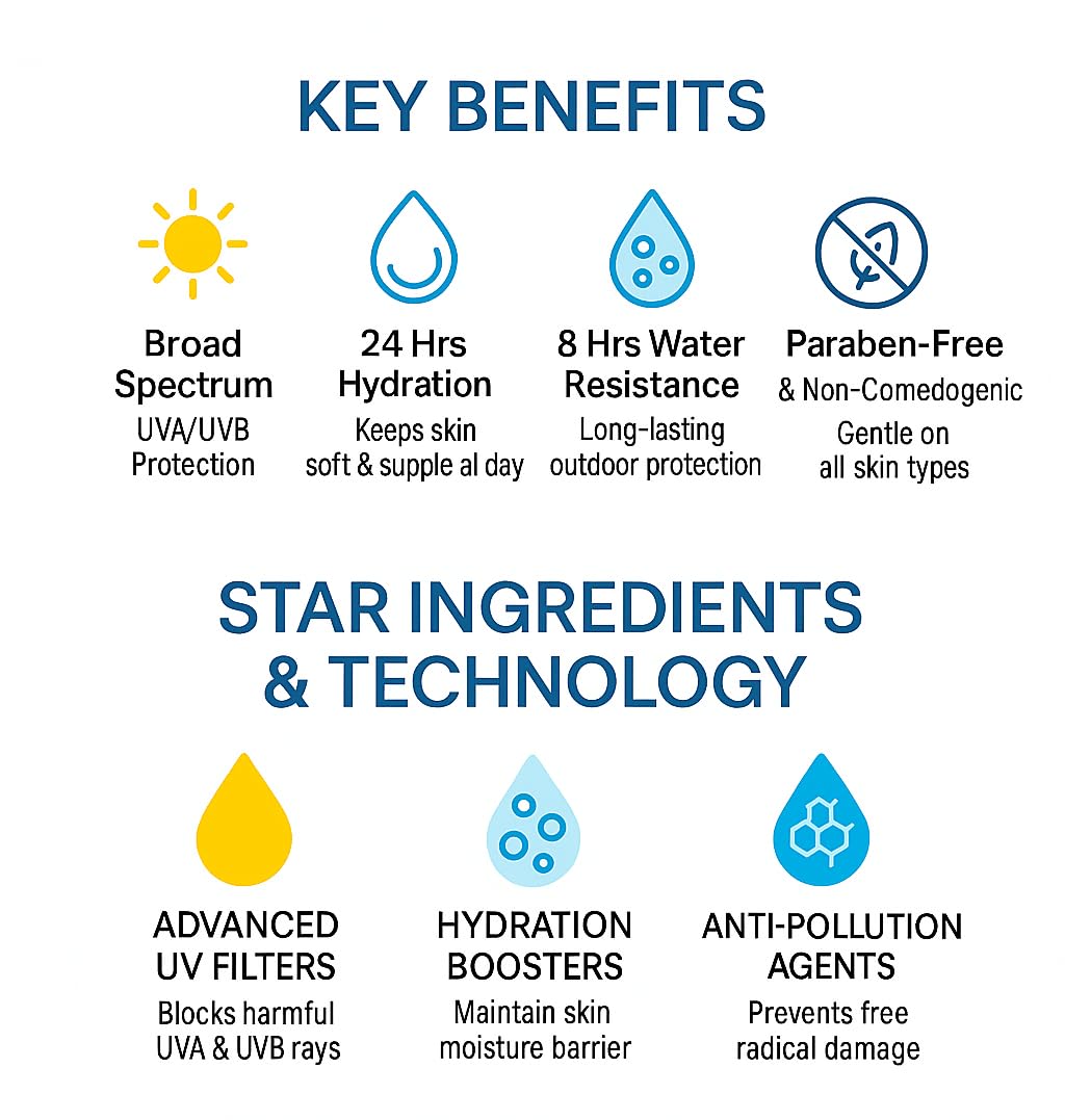 Sunheal Hydra hydrating sunscreen lotion SPF 50+ PA+++ (50gm)