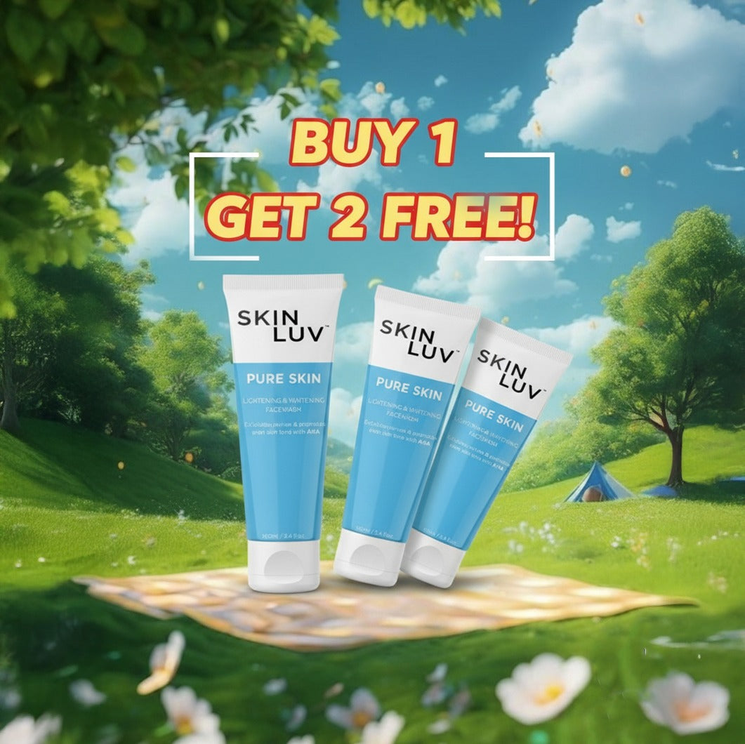 SKINLUV Pure Skin Lightning & Whitening Facewash 100ml (Buy1- Get 2 free)