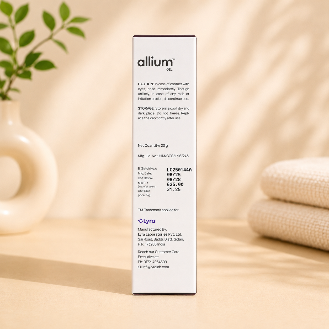 Allium Gel Anti Scar Gel (20gm)