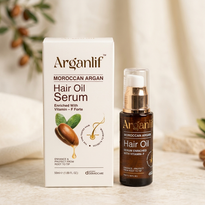 Arganlif Moroccan Argan Hair Oil Serum Enriched with Vitamin-F Forte 50ml