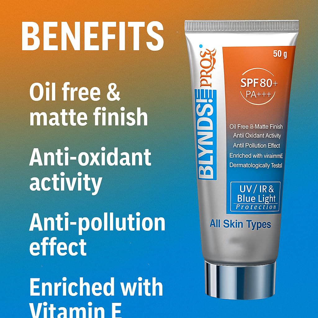Blynds Pro Sunscreen Gel SPF 80+ PA+++ (50gm)