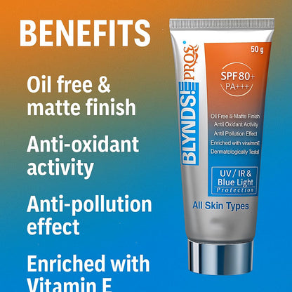 Blynds Pro Sunscreen Gel SPF 80+ PA+++ (50gm)