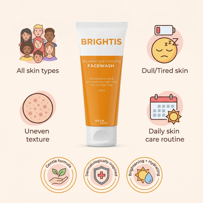 SKINLUV BRIGHTIS Rejuvenating &amp; Luminating Facewash 100ml