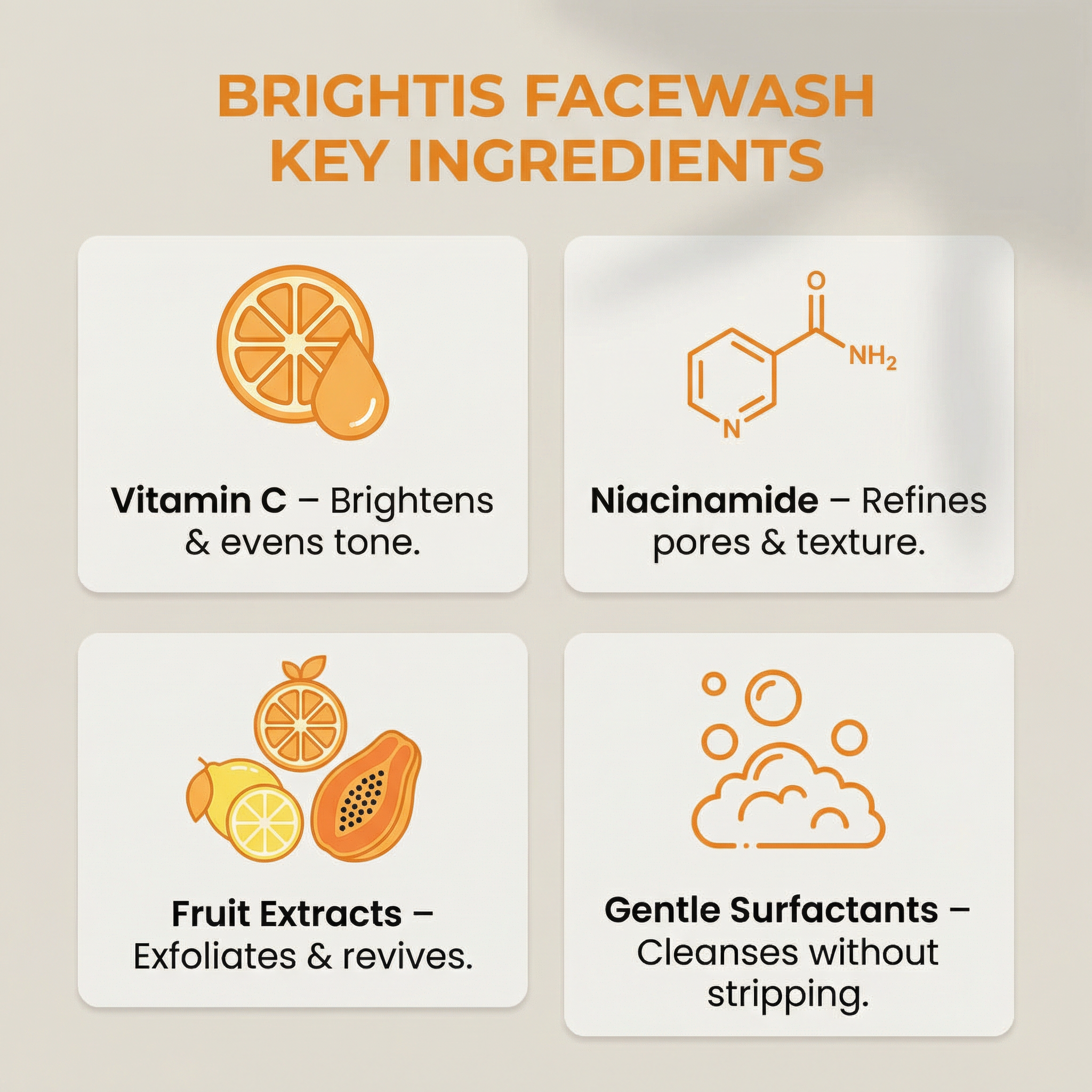 SKINLUV BRIGHTIS Rejuvenating &amp; Luminating Facewash 100ml