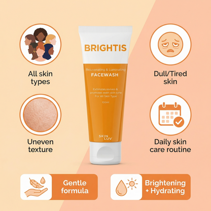 SKINLUV BRIGHTIS Rejuvenating &amp; Luminating Facewash 100ml