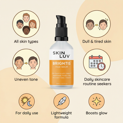 SKINLUV BRIGHTIS Vitamin C + Niacinamide Glow Boosting Face Serum 30ml