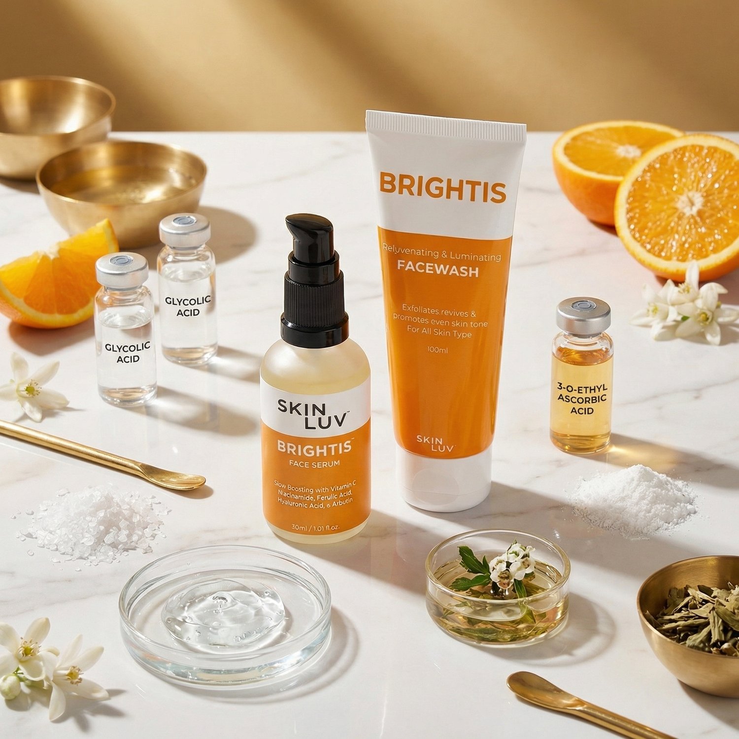 SKINLUV BRIGHTIS Glow Booster Combo- Brightis Facewash &amp; Serum