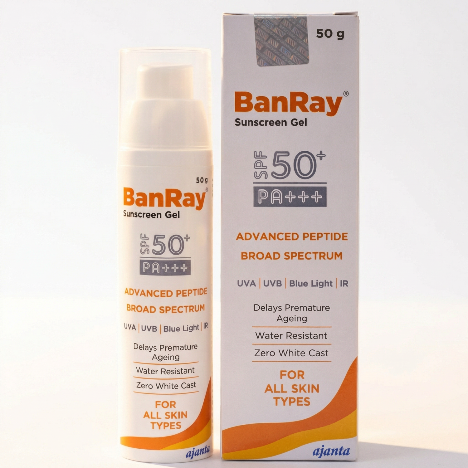 Banray Sunscreen Gel SPF 50+ PA+++ (50gm)