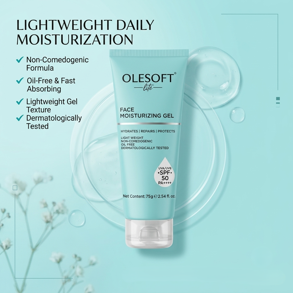 Olesoft Lite Face Moisturizing Gel SPF 50 (75gm)
