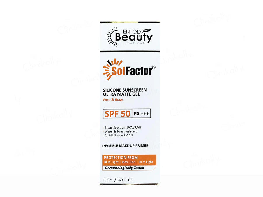 SolFactor Silicon Ultra Matte Sunscreen Gel SPF 50 PA+++ (50gm)