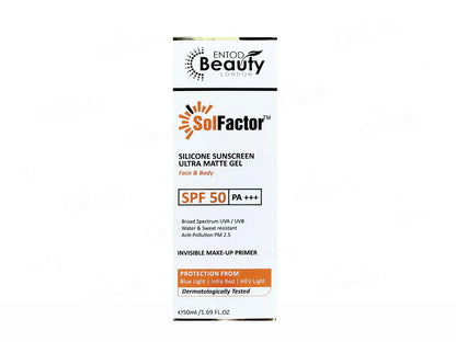 SolFactor Silicon Ultra Matte Sunscreen Gel SPF 50 PA+++ (50gm)