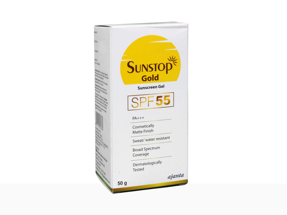 Sunstop Gold Sunscreen Gel SPF 55 PA+++ (50gm)