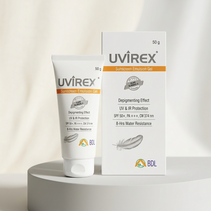 Uvirex Sunscreen Emulsion Gel SPF 50+ PA+++ 50g