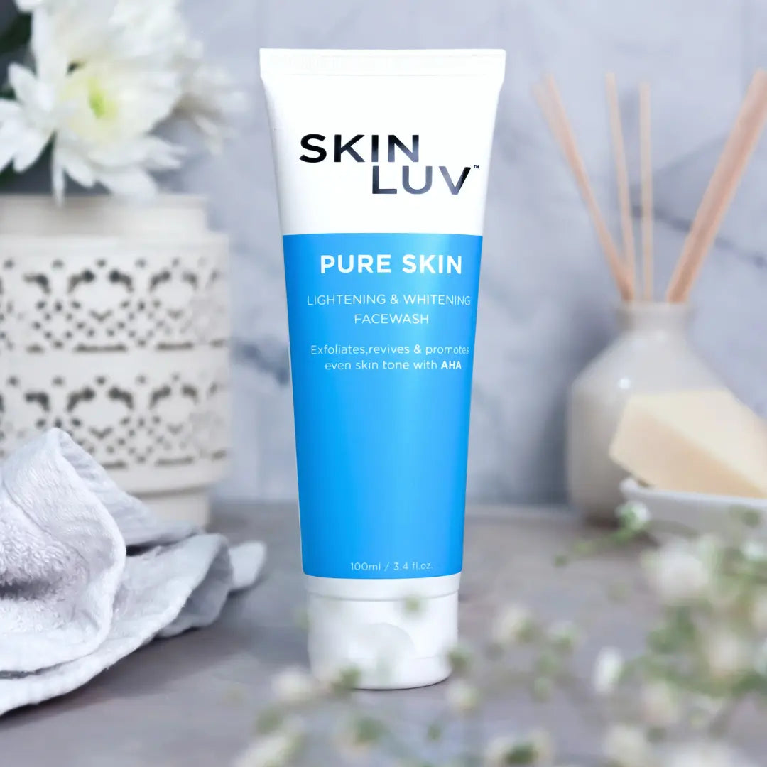 SKINLUV Pure Skin Lightning &amp; Whitening Facewash 100ml Skinluv.in