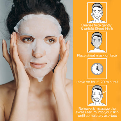 SKINLUV Glow Boosting Facial Sheet Mask - (Pack Of 3)