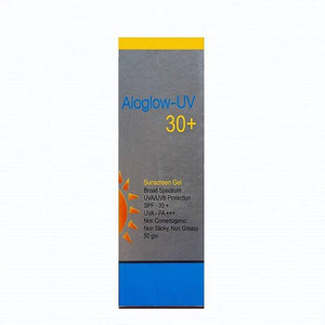Aloglow UV Sunscreen Aqua Gel - SPF 30 + PA+++ (50 g) - Skinluv.in