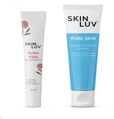 SkinLuv Skin Lightening Combo (Perfect White Cream &amp; Pure Skin Facewash)