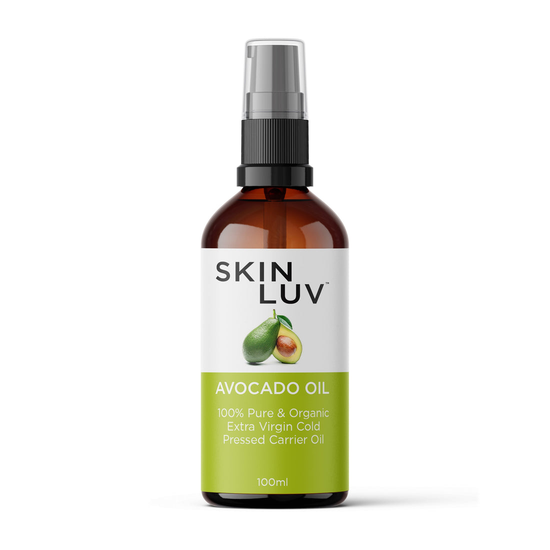 SKINLUV Avocado Oil 100% Pure & Organic Extra Virgin Cold Pressed Carrier Oil 100 ml - Skinluv.in