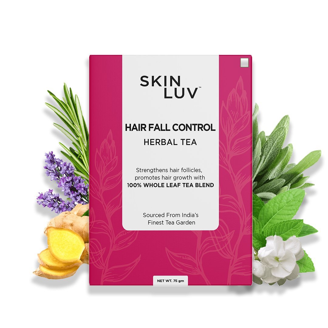 SKINLUV Hair Fall Control Herbal Tea 75gm - Skinluv.in
