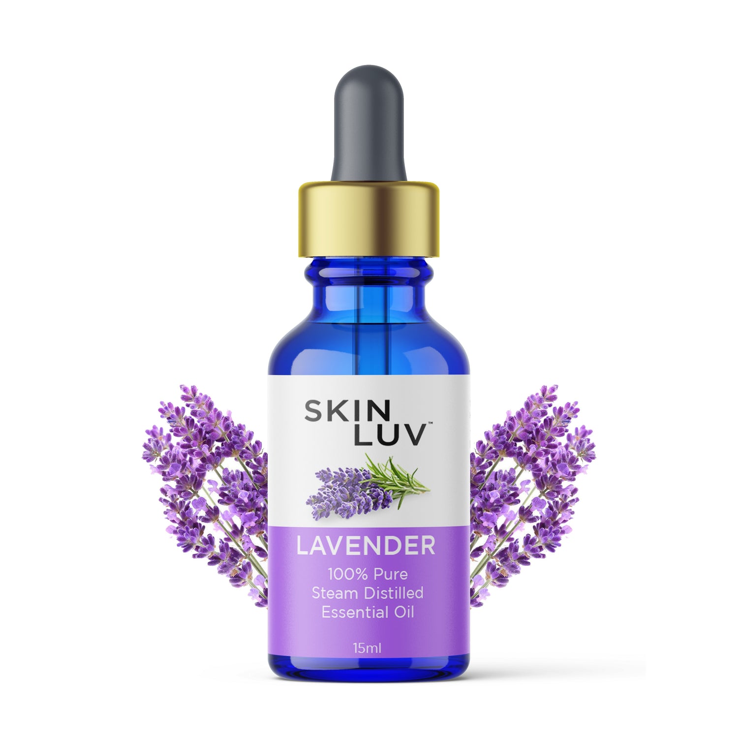 SKINLUV Lavender 100% Pure Steam Distilled Essential Oil 15 ml - Skinluv.in