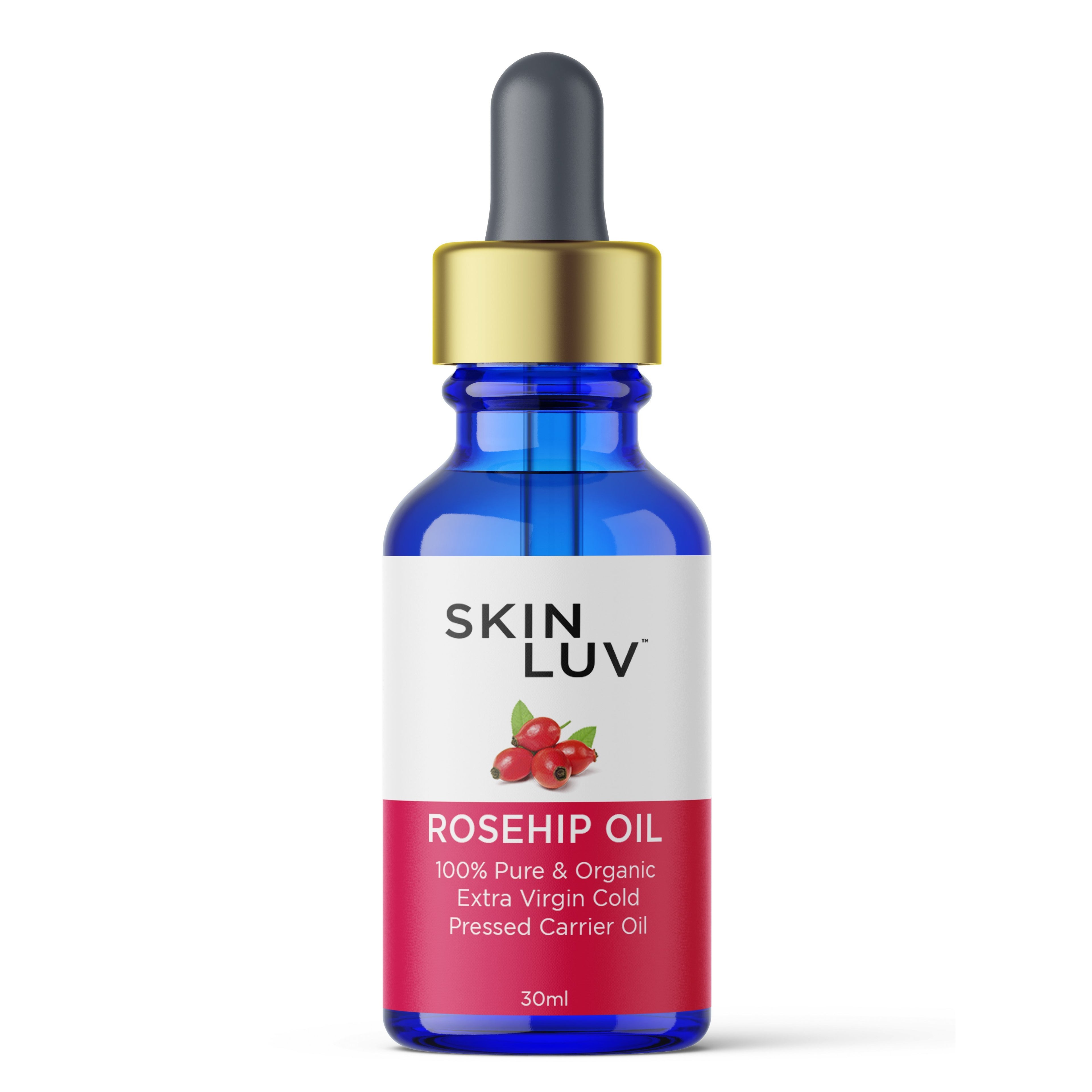 SKINLUV Organic Rosehip Oil, Extra Virgin Cold Pressed Oil for Anti Aging &amp; Removal of Acne, Scars, Stretch marks, Pigmentation &amp; Wrinkles - Skinluv.in