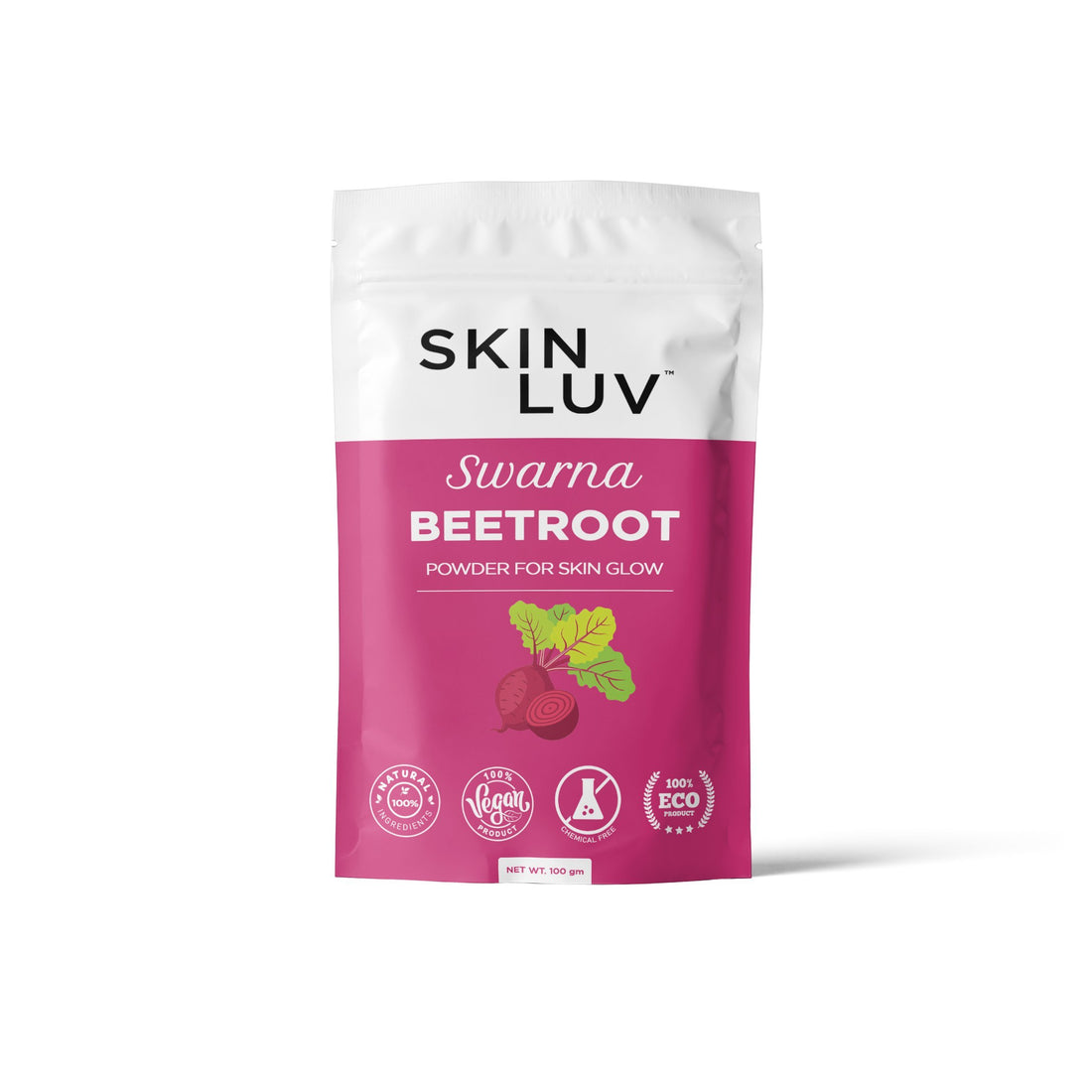 SKINLUV Swarna Beetroot Powder For Skin Glow, 100% Pure &amp; Natural, Vegan, Chemical Free 100gm - Skinluv.in