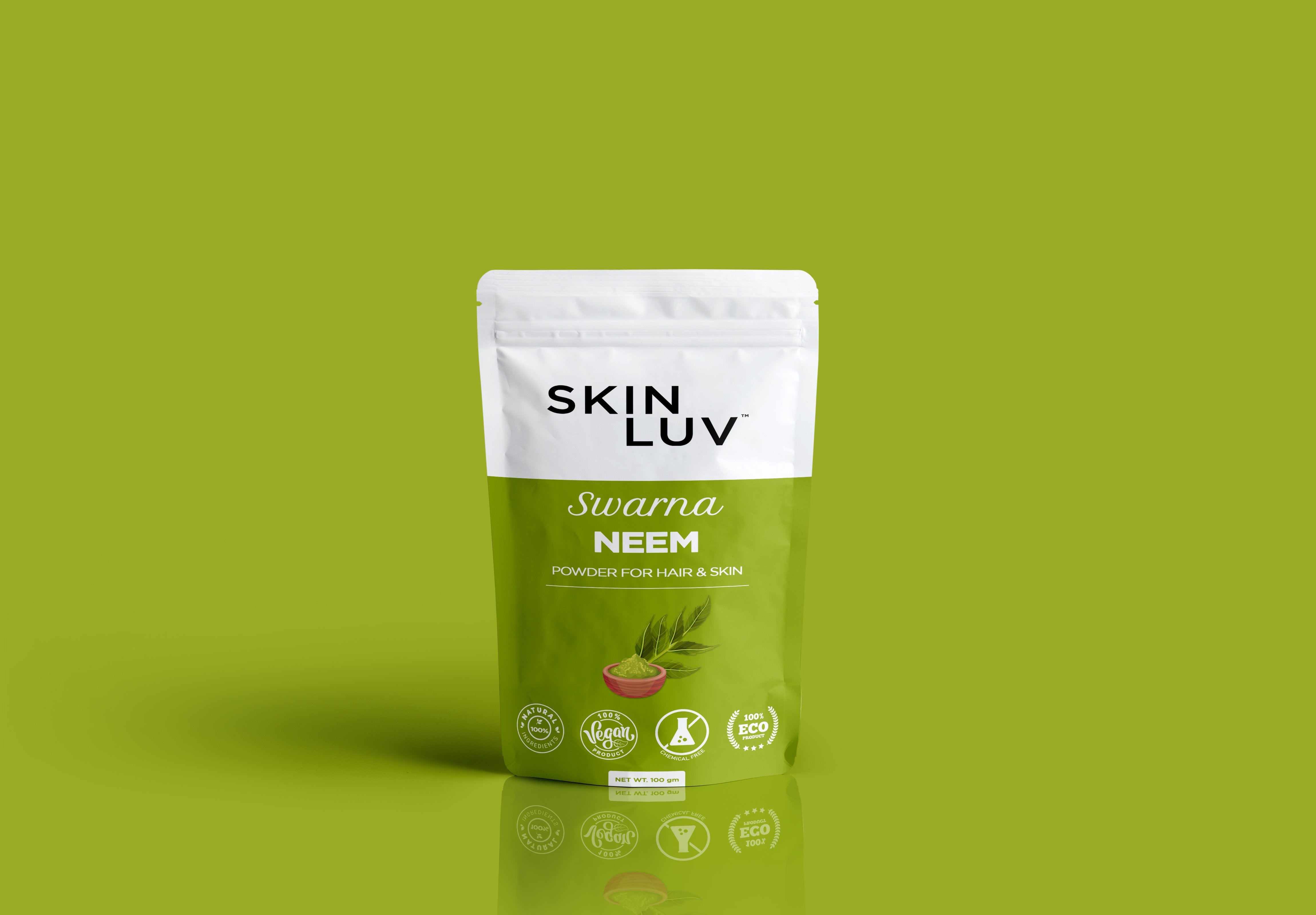 SKINLUV Swarna Neem Powder For Hair & Skin, 100% Pure & Natural, Vegan, Chemical Free 100gm - Skinluv.in