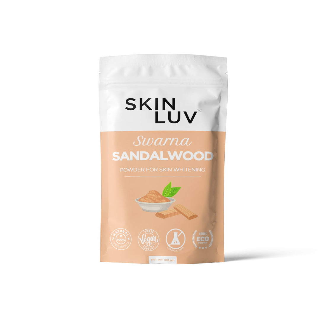 SKINLUV Swarna Sandalwood Powder For Skin Whitening, 100% Pure &amp; Natural, Vegan, Chemical Free 100gm - Skinluv.in