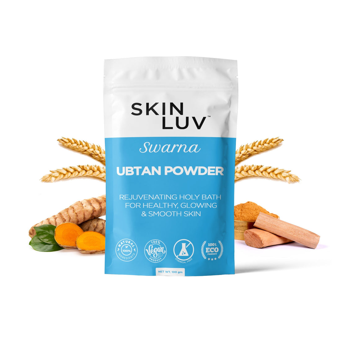 SKINLUV Swarna Ubtan Powder For Face Pack, 100% Pure &amp; Natural, Vegan, Chemical Free 100gm - Skinluv.in