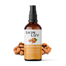 Load image into Gallery viewer, SKINLUV Sweet Almond Oil 100% Pure &amp; Organic Extra Virgin Cold Pressed Carrier Oil 100 ml - Skinluv.in
